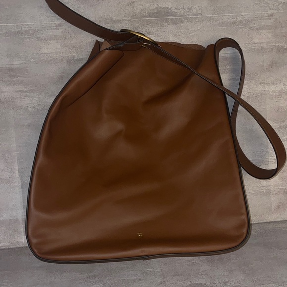 Banana Republic Factory Handbags - Banana Republic- Large Brown Vegan Leather Shoulder Bag